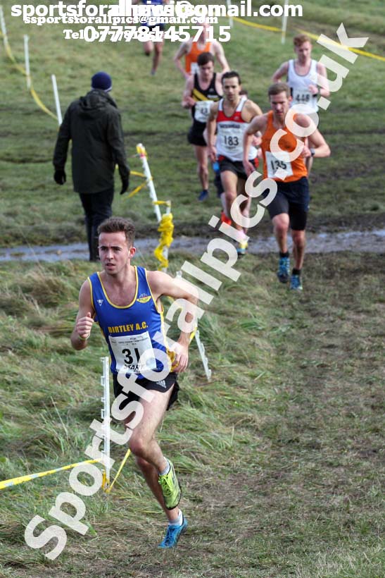 Senior mens North Eastern Cross Country, 2018 Northern Cross Country Champs., Wrekenton, Gateshead. Photo:  David T. Hewitson/Sports for All Pics